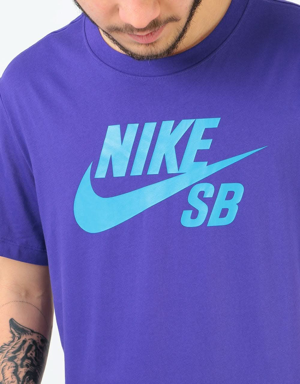 Nike SB Logo Dri-Fit T-Shirt - Court Purple/Laser Blue