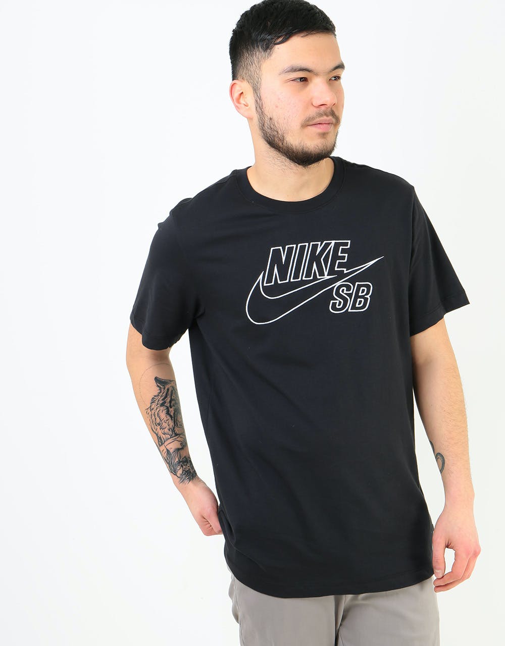Nike SB EMB Logo T-Shirt - Black/White