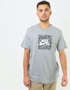 Nike SB Triangle HBR T-Shirt - Dk Grey Heather/Summit White