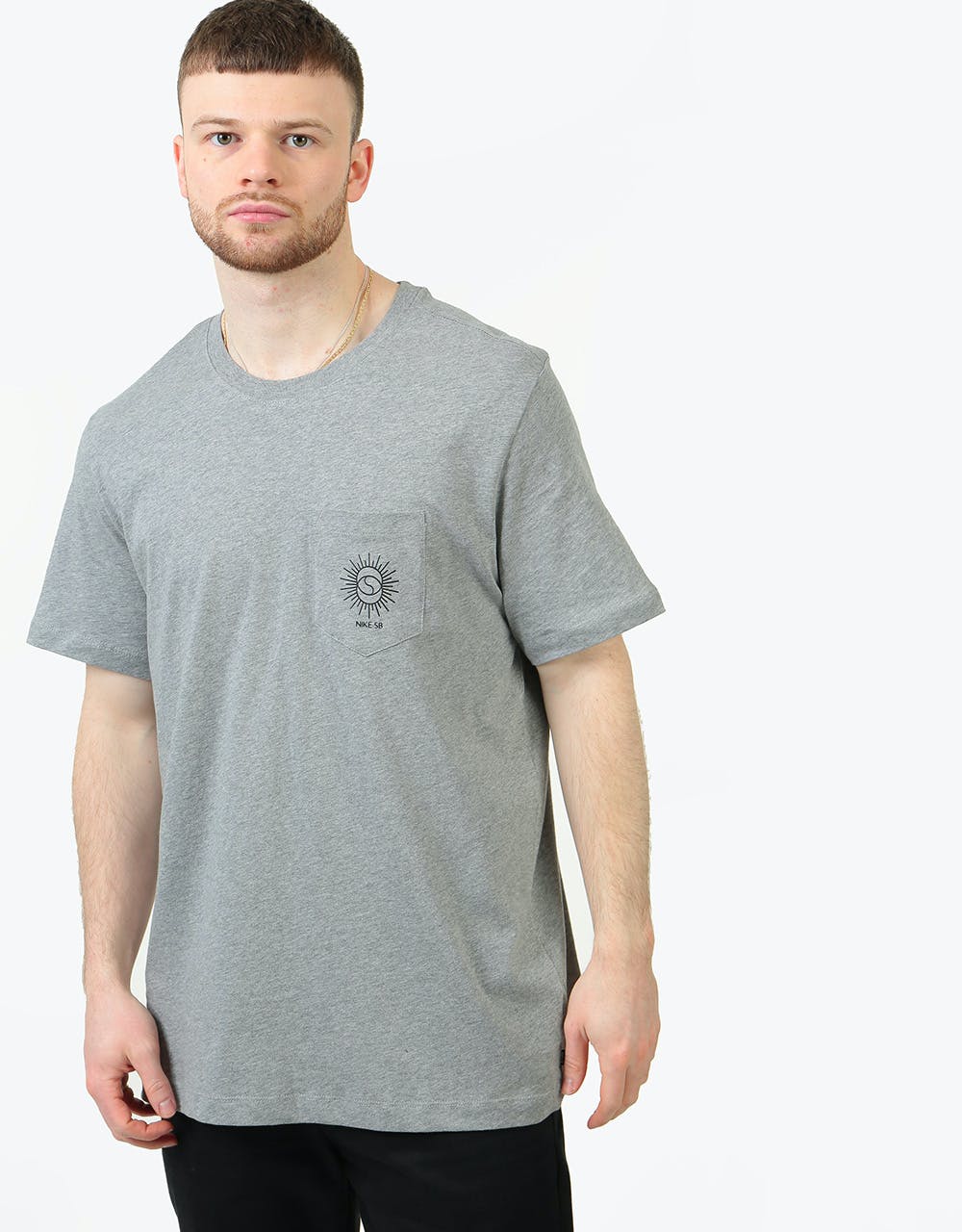 Nike SB Shane T-Shirt - Dk Grey Heather/Black