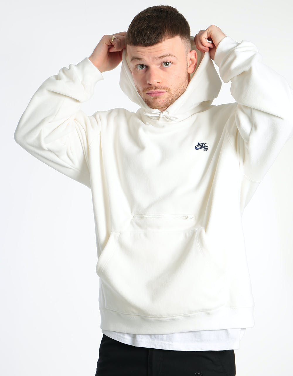 Nike SB Novelty Fleece Pullover Hoodie - Sail/Midnight Navy