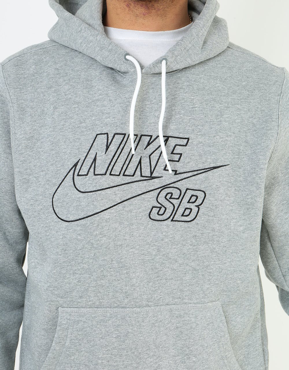 Nike SB EMB Pullover Hoodie - Dk Grey Heather/Black