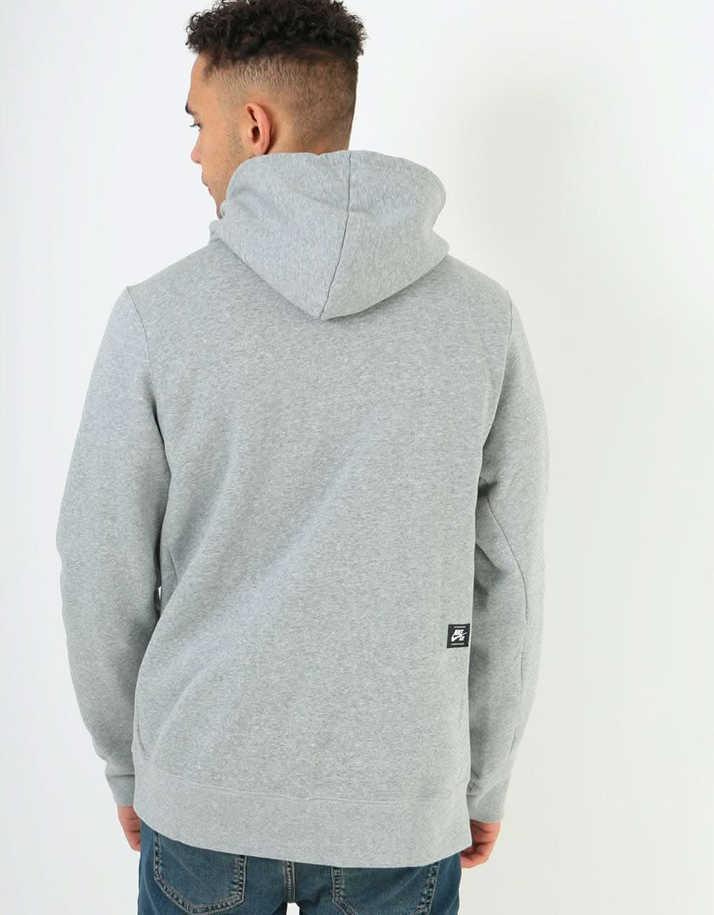 Nike SB EMB Pullover Hoodie - Dk Grey Heather/Black