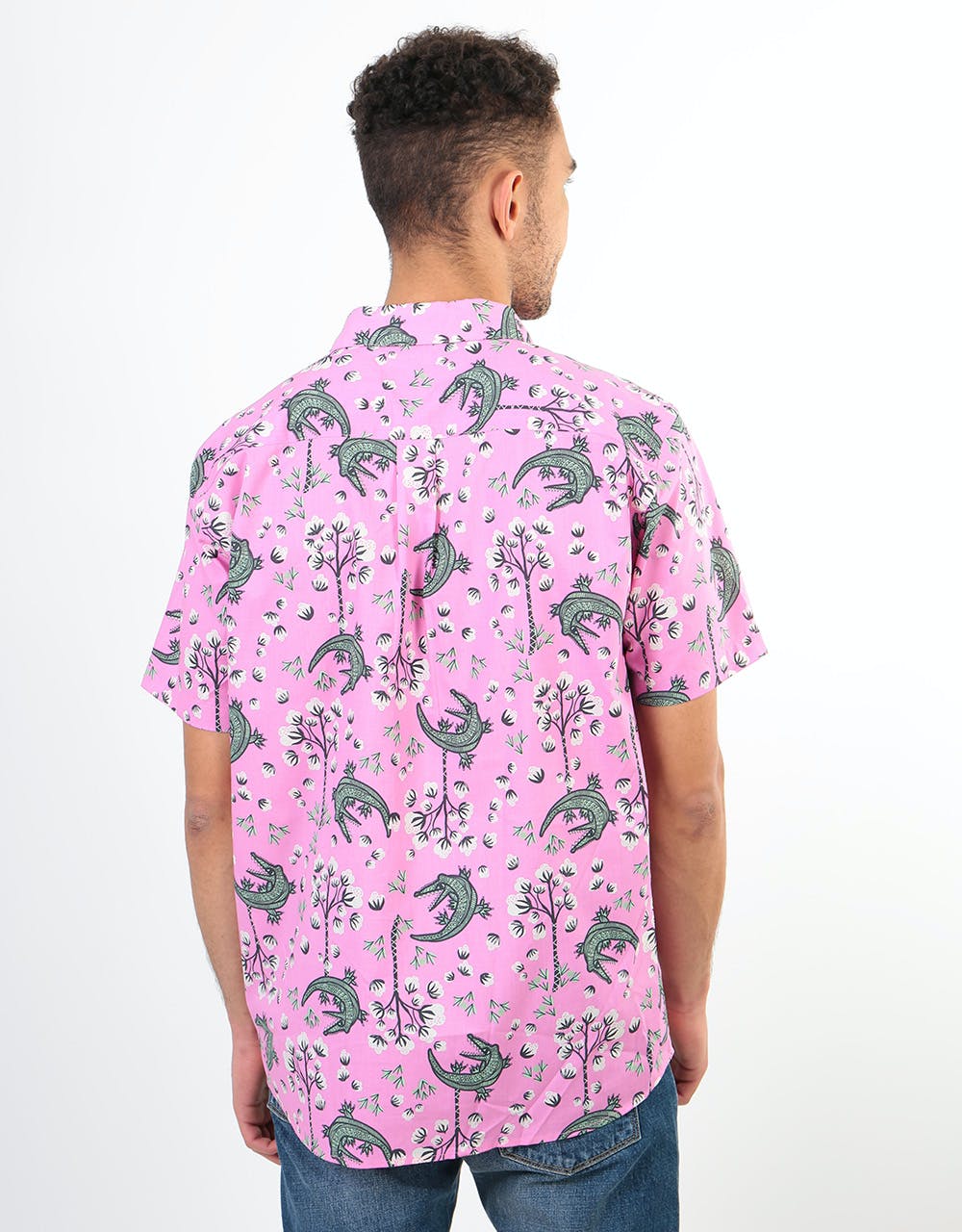 Patagonia Go To S/S Shirt - Cotton Ball Gators:Marble Pink