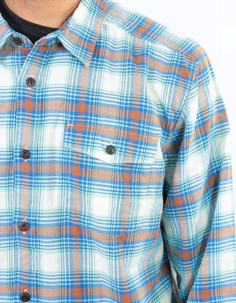 Patagonia Lightweight Fjord Flannel L/S Shirt - Grange:Bayou Blue