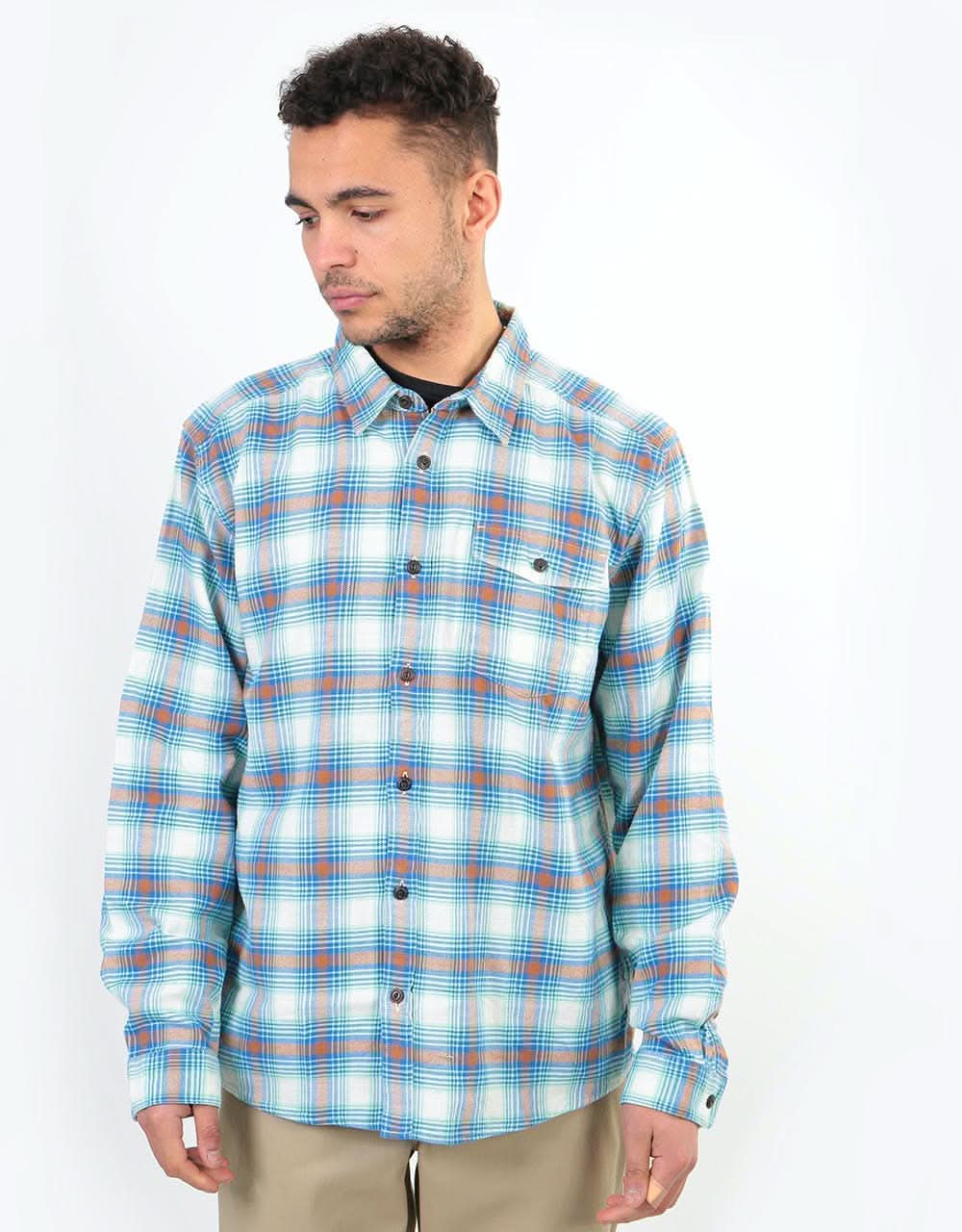Patagonia Lightweight Fjord Flannel L/S Shirt - Grange:Bayou Blue