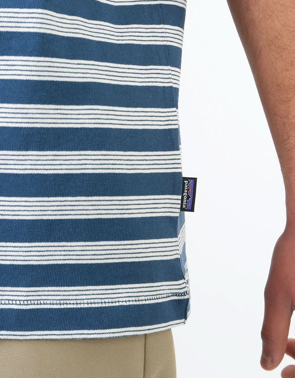 Patagonia Organic Cotton Midweight Pocket T-Shirt - Carding:Stone Blue