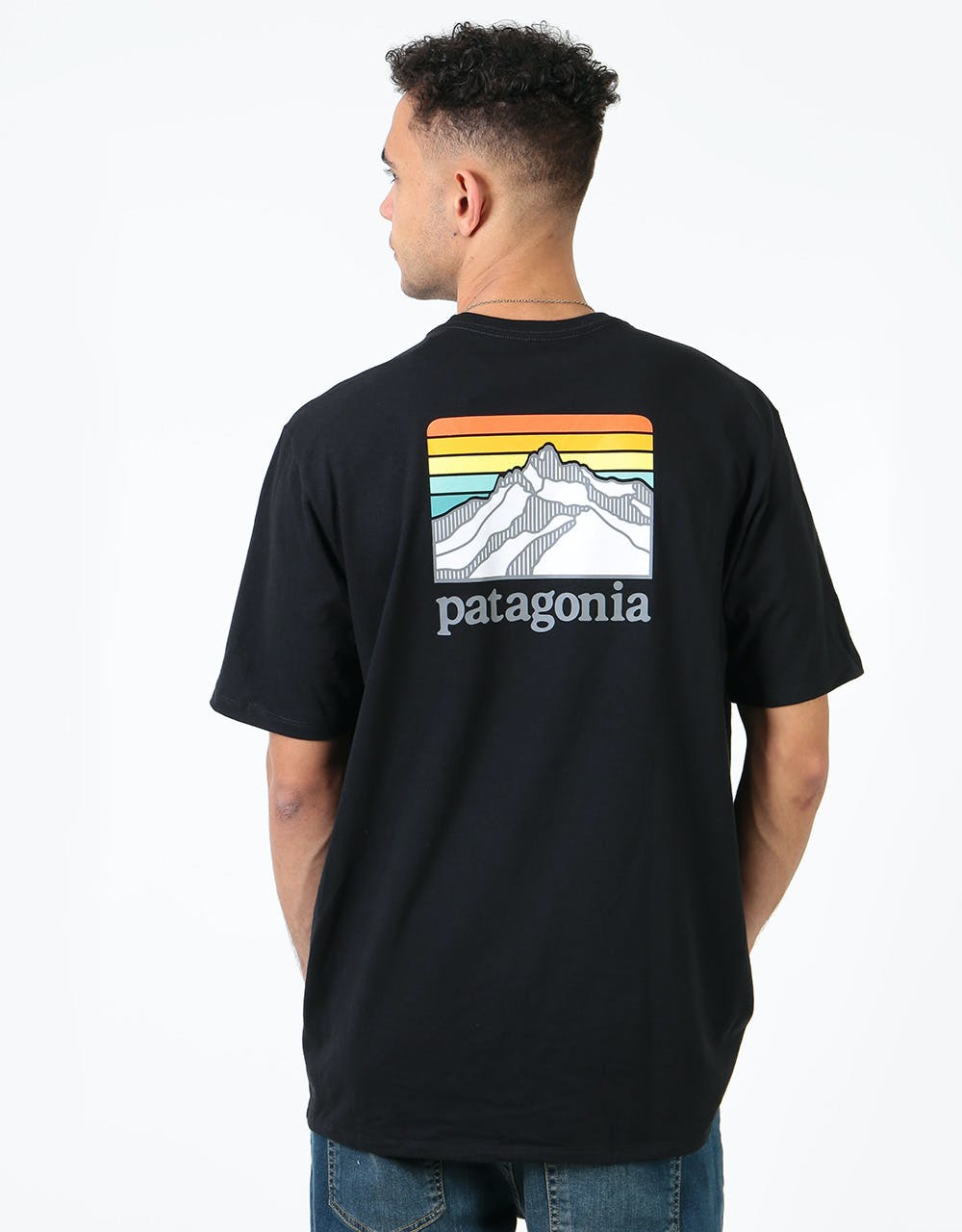 Patagonia Line Logo Ridge Pocket Responsibili-Tee® - Black
