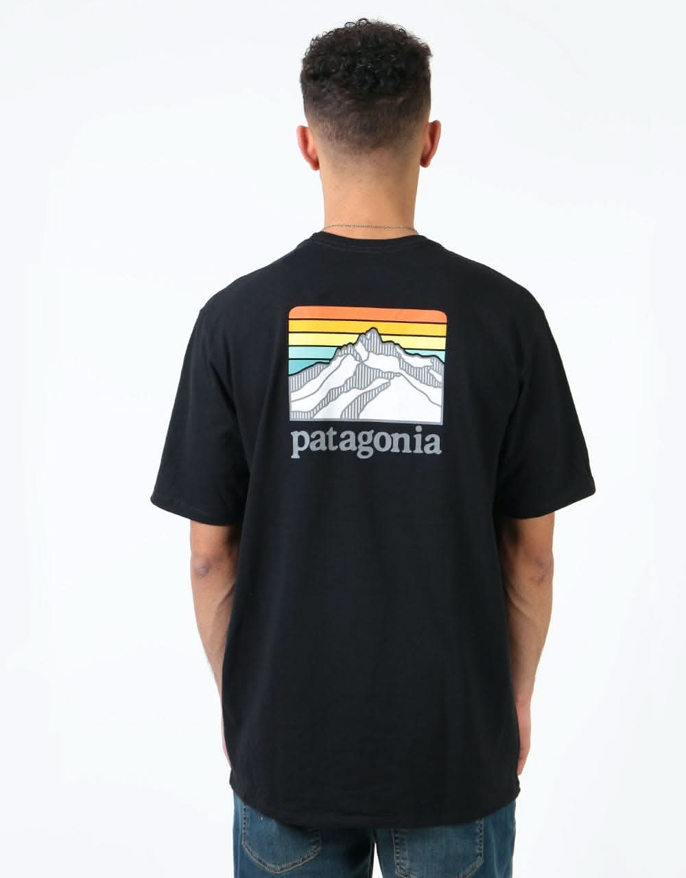 Patagonia Line Logo Ridge Pocket Responsibili-Tee® - Black