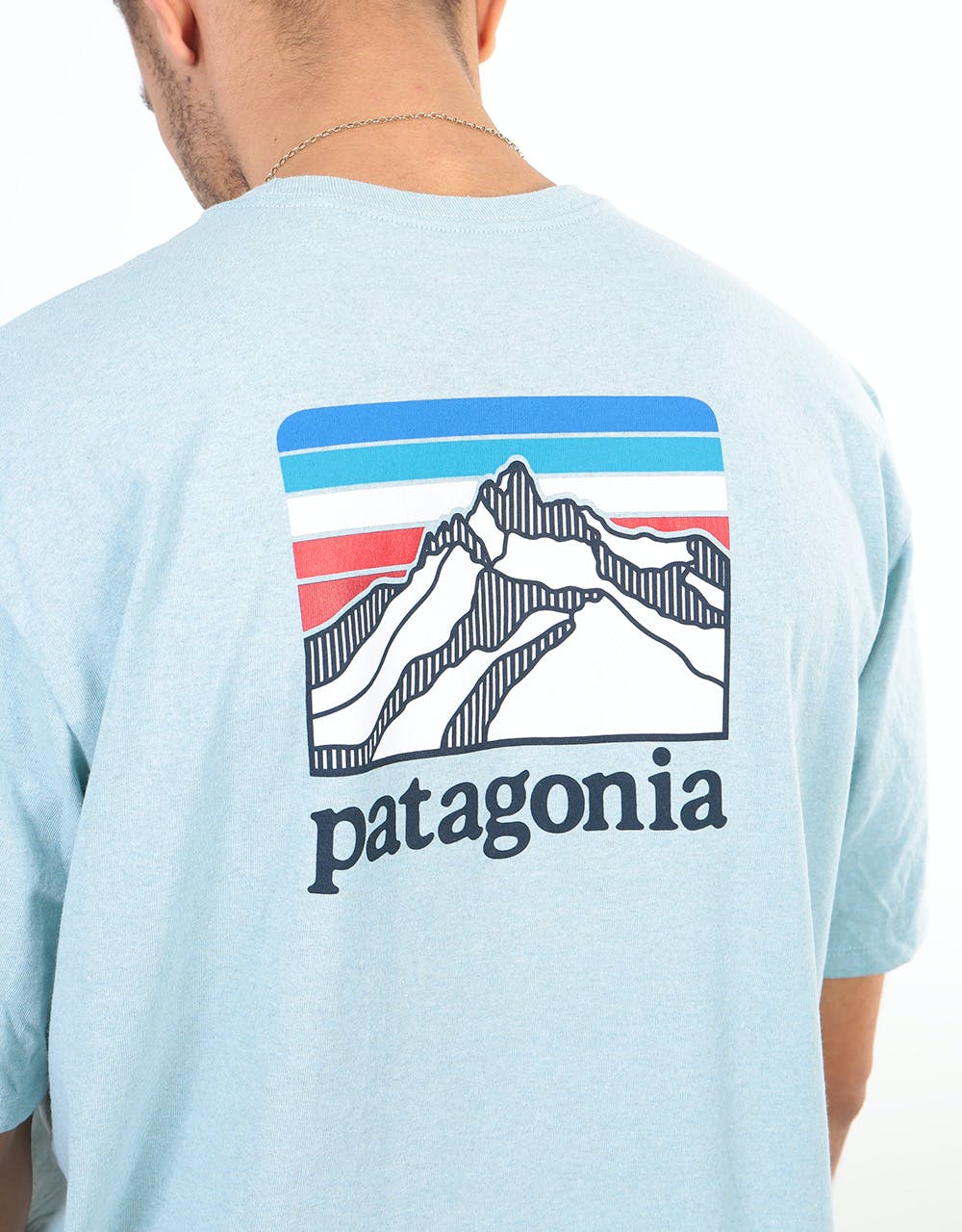 Patagonia Line Logo Ridge Pocket Responsibili-Tee® - Big Sky Blue
