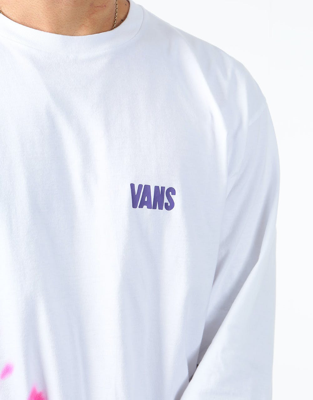 Vans Eyes Open Tie Dye L/S T-Shirt - White