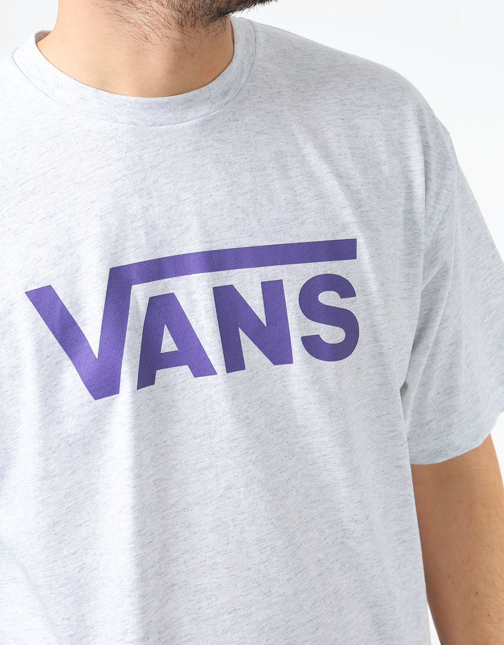 Vans Vans Classic Logo T-Shirt - Ash Heather/Heliotrope