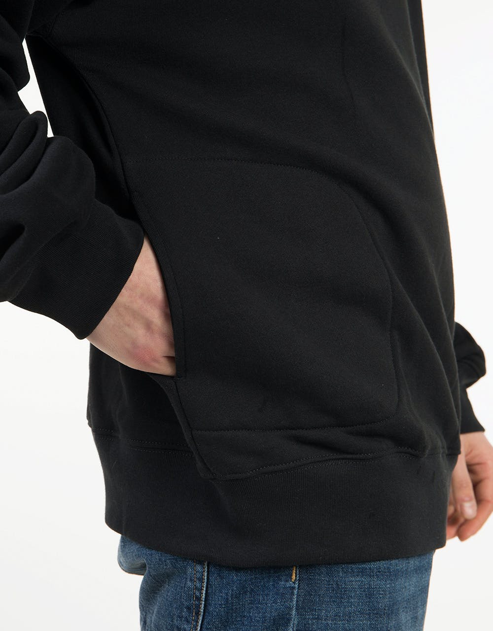 Stüssy Mock Neck Half Zip Sweatshirt - Black