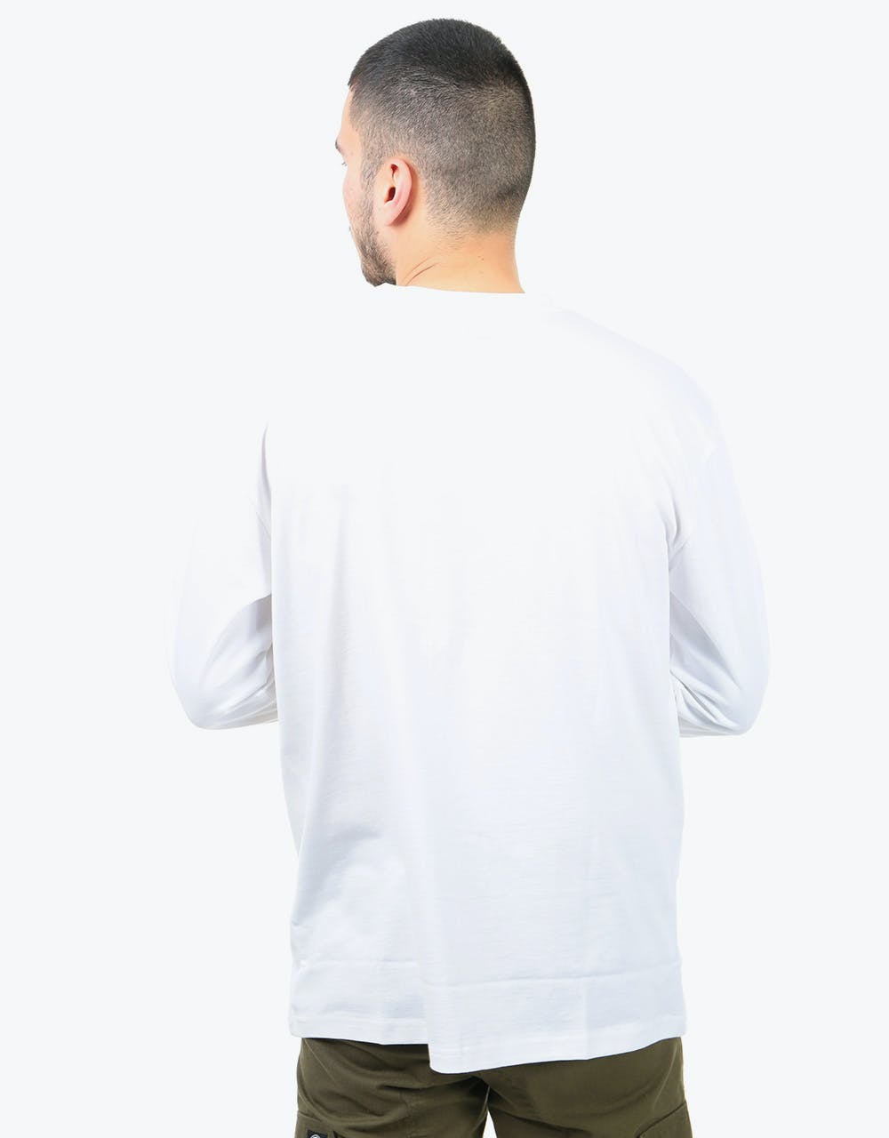 Magenta Leap L/S T-Shirt - White