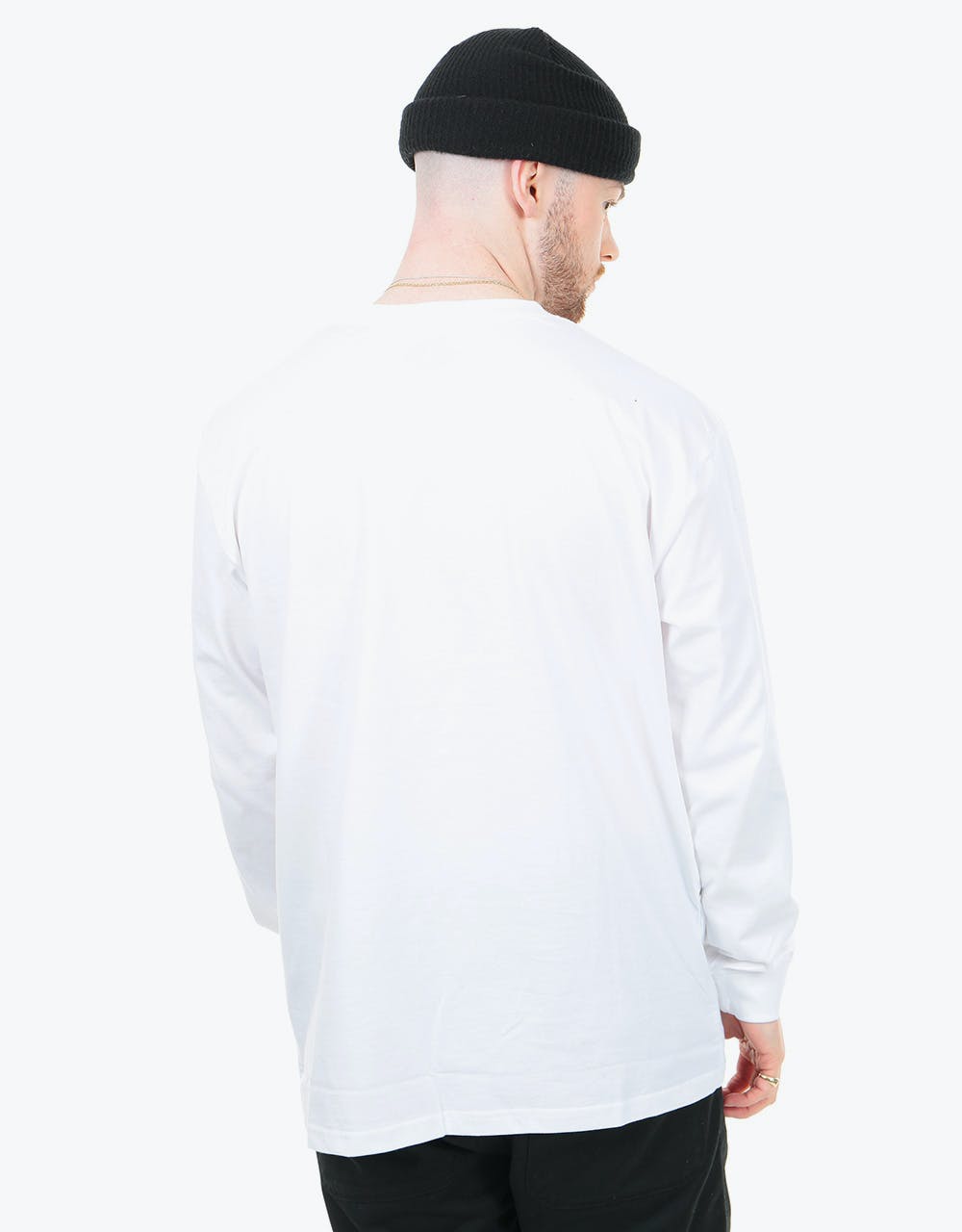 Magenta Peacock L/S T-Shirt - White