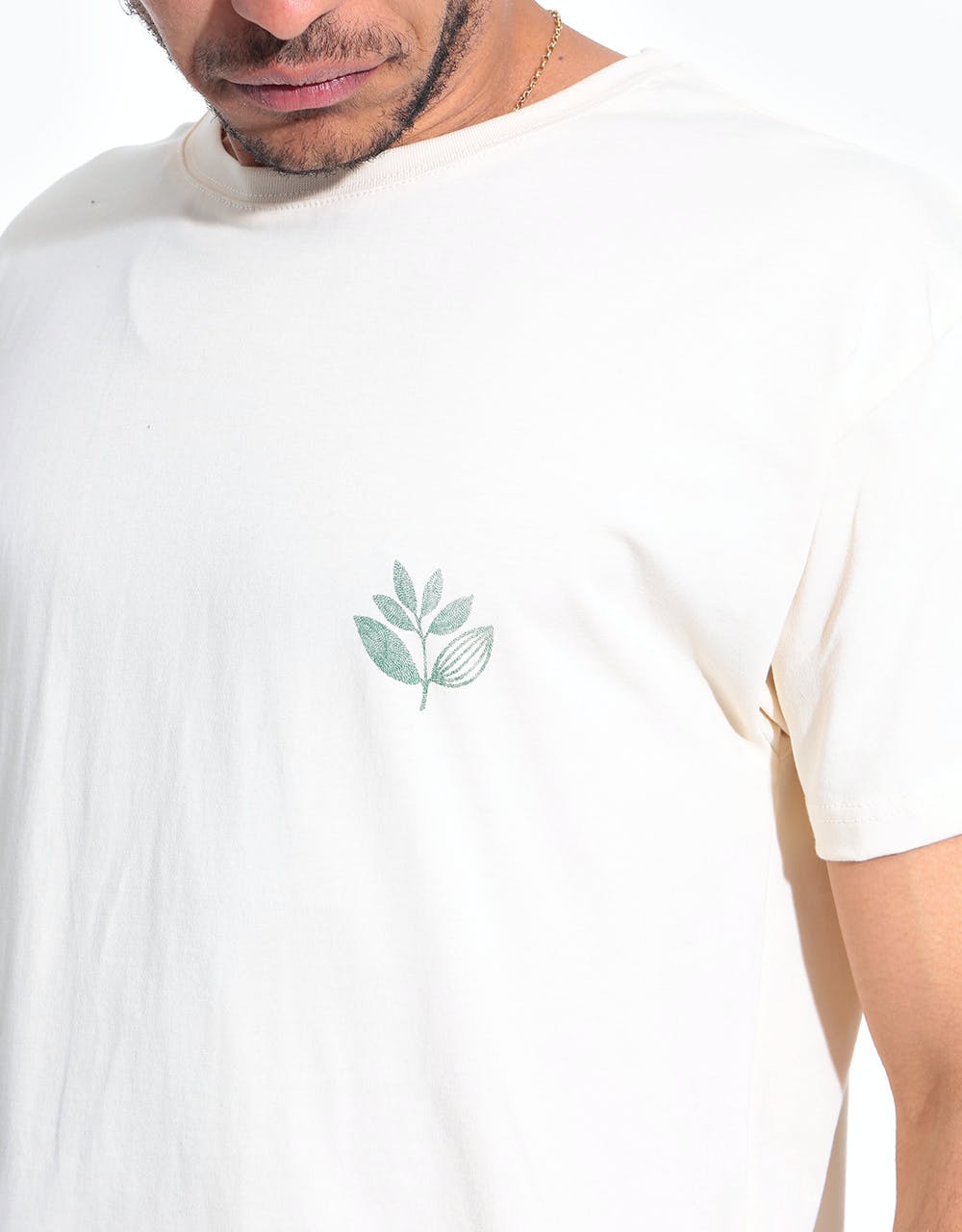 Magenta Points Plant T-Shirt - Natural