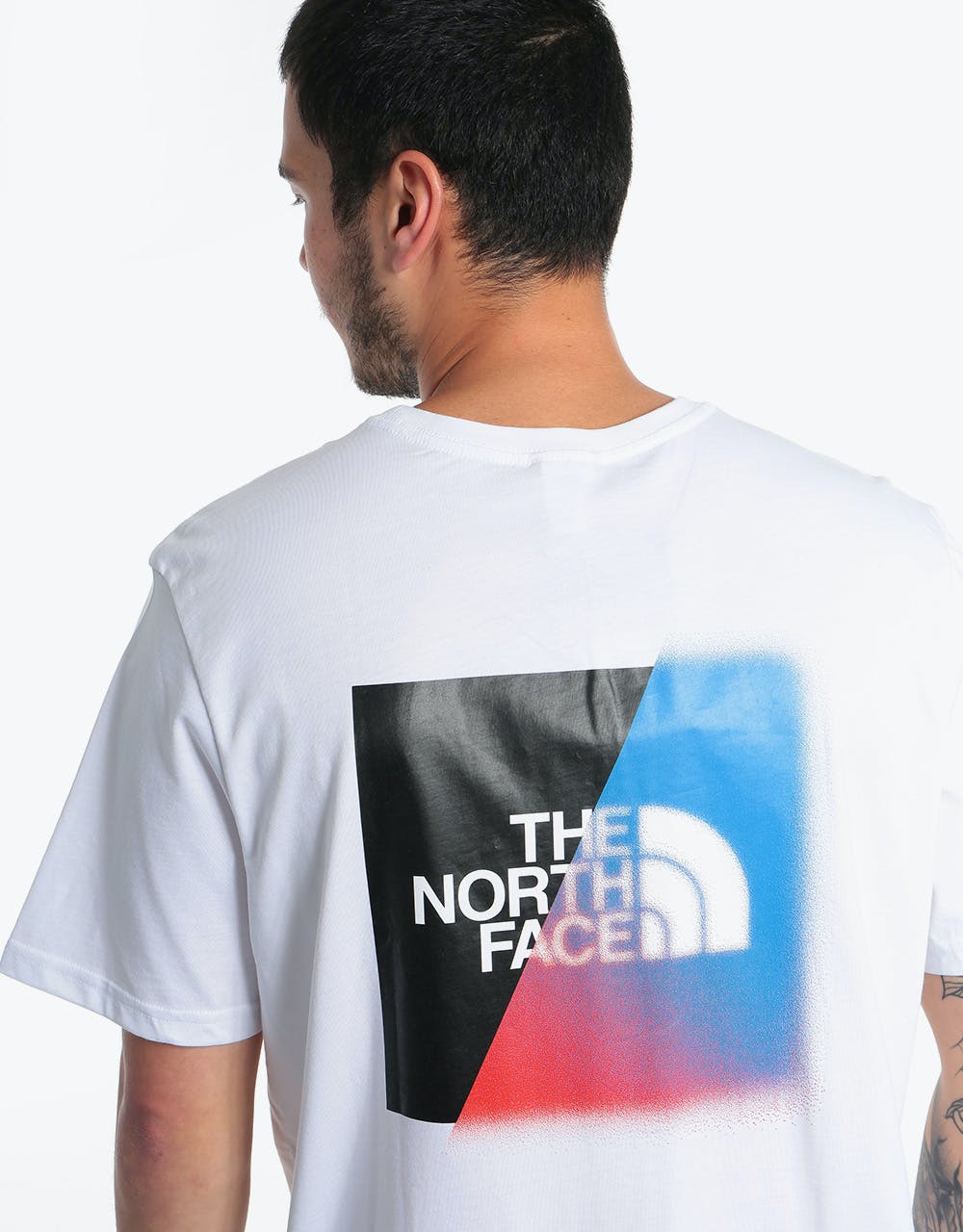 The North Face Bad Glasses Red Box T-Shirt - TNF White/TNF Black
