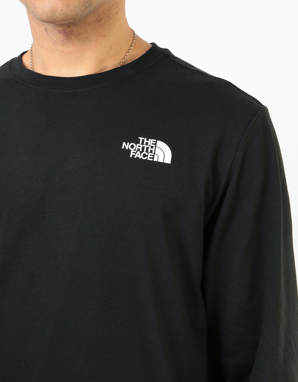 The North Face L/S Red Box T-Shirt - TNF Black