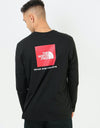The North Face L/S Red Box T-Shirt - TNF Black