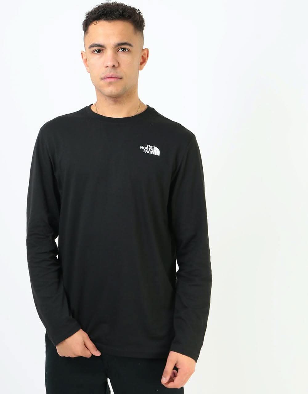 The North Face L/S Red Box T-Shirt - TNF Black