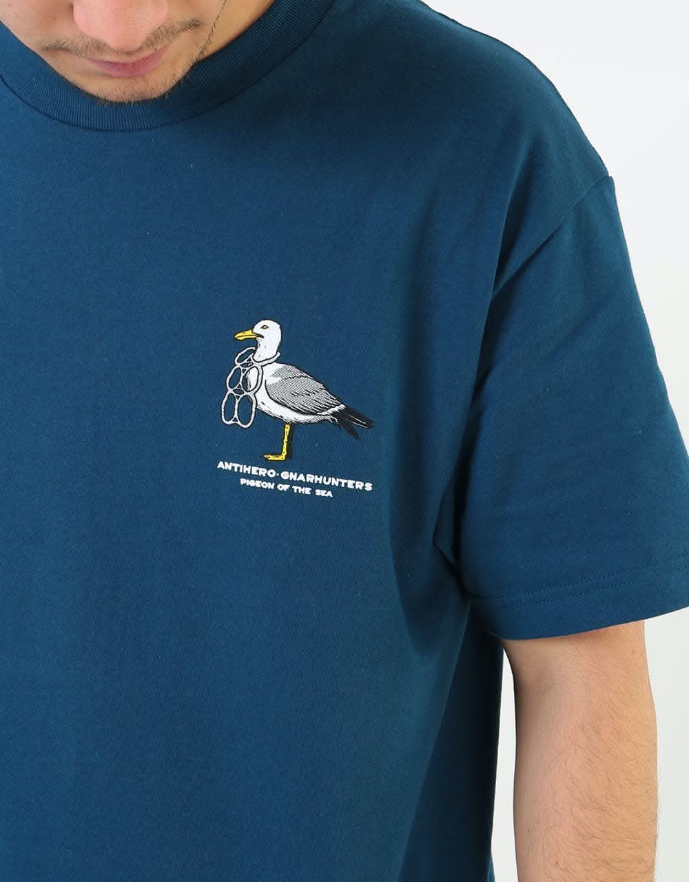 Anti Hero x Gnarhunters T-Shirt - Harbor Blue