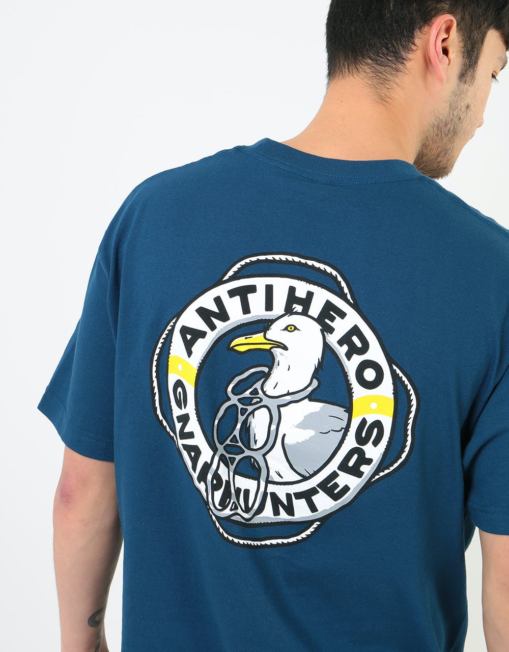 Anti Hero x Gnarhunters T-Shirt - Harbor Blue