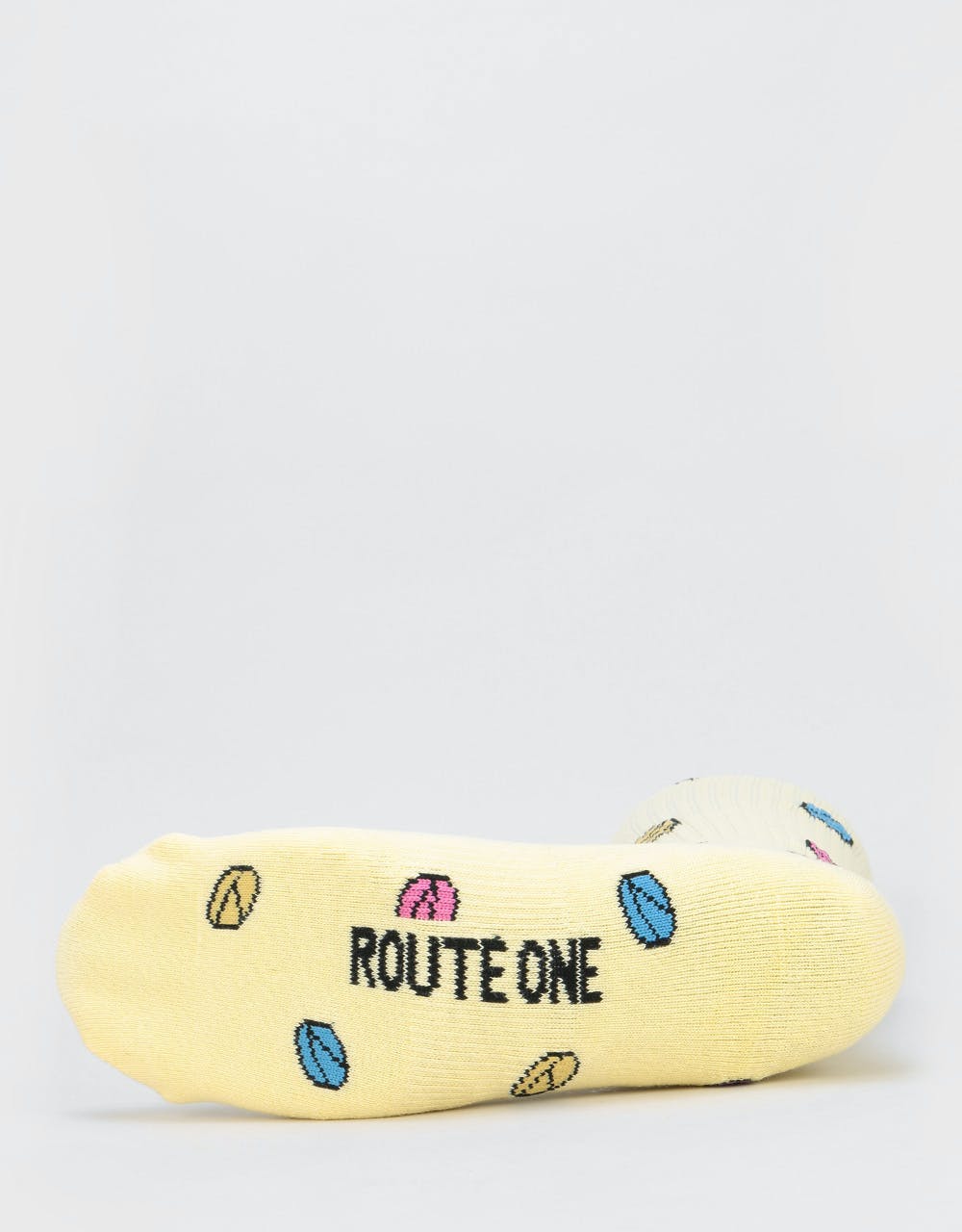 Route One Pillz Socks - Pale Yellow