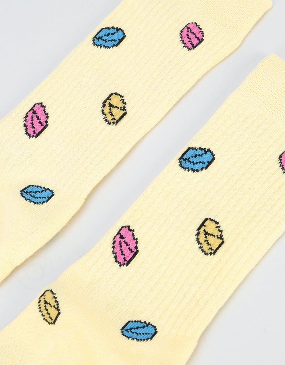 Route One Pillz Socks - Pale Yellow
