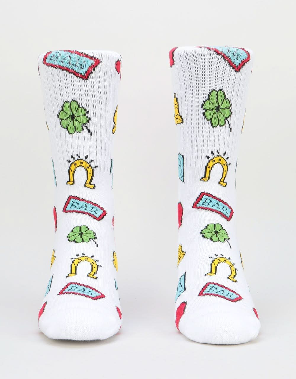 Route One Slots Socks - White