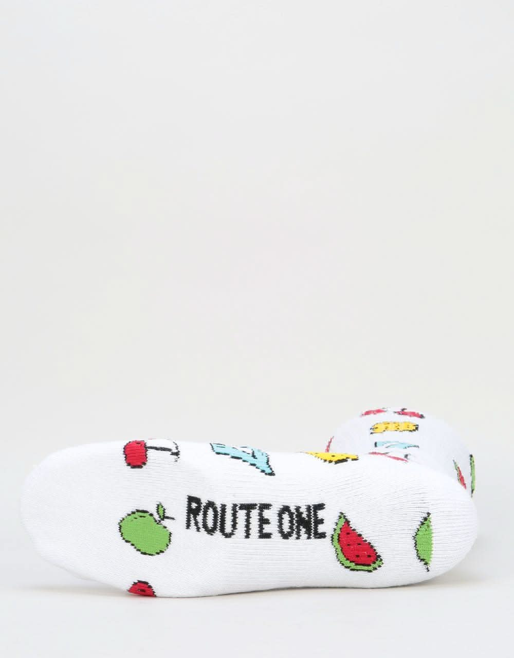 Route One Slots Socks - White