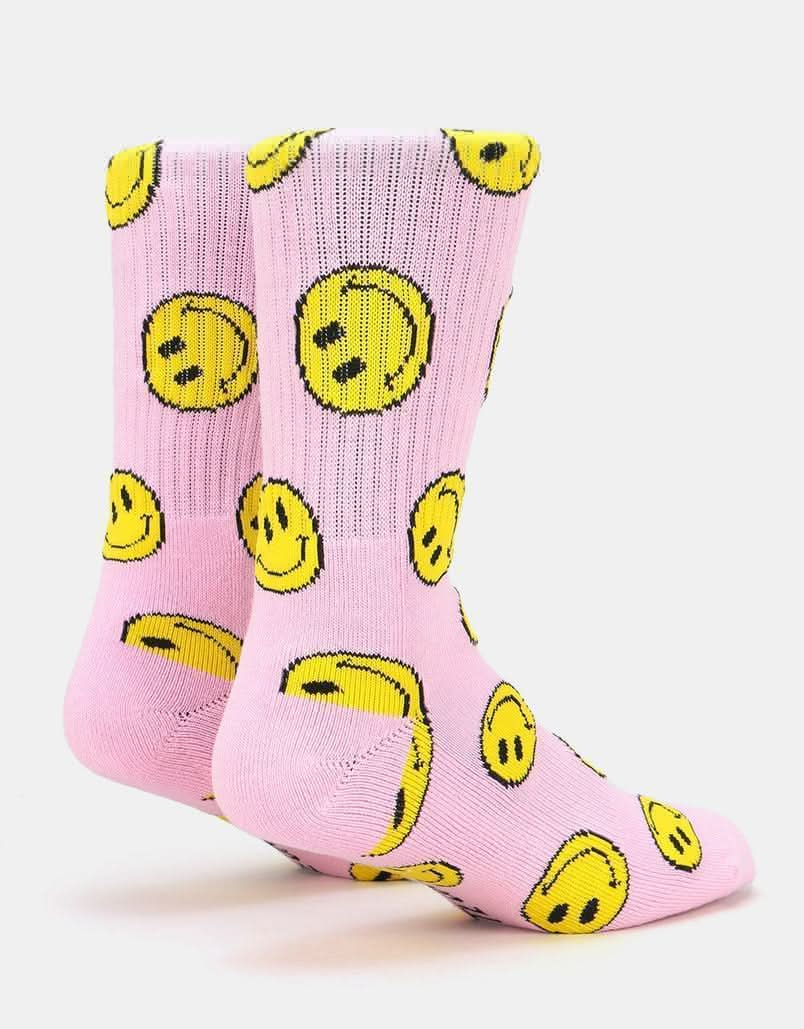 Route One Smile Socks - Light Pink