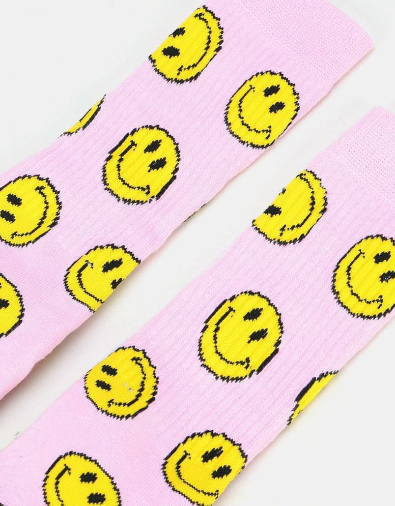 Route One Smile Socks - Light Pink