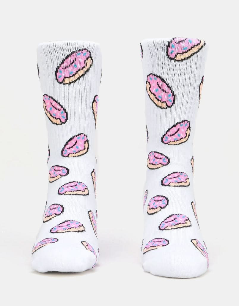 Route One Doughnuts Socks - White