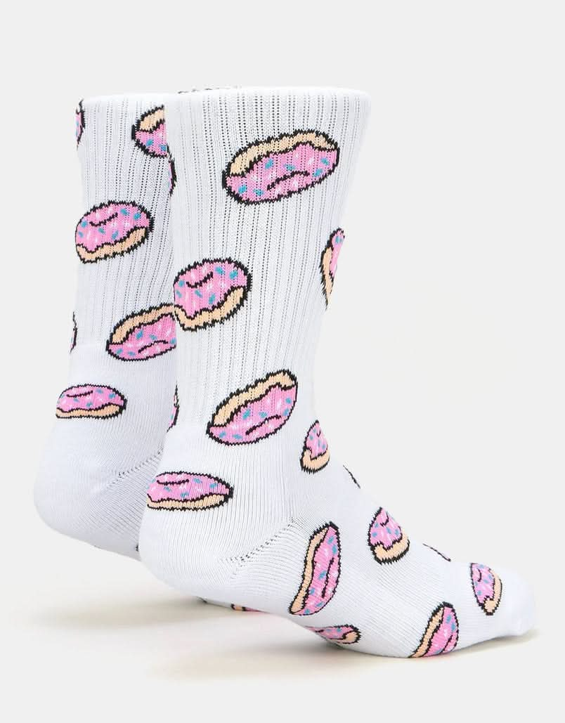 Route One Doughnuts Socks - White