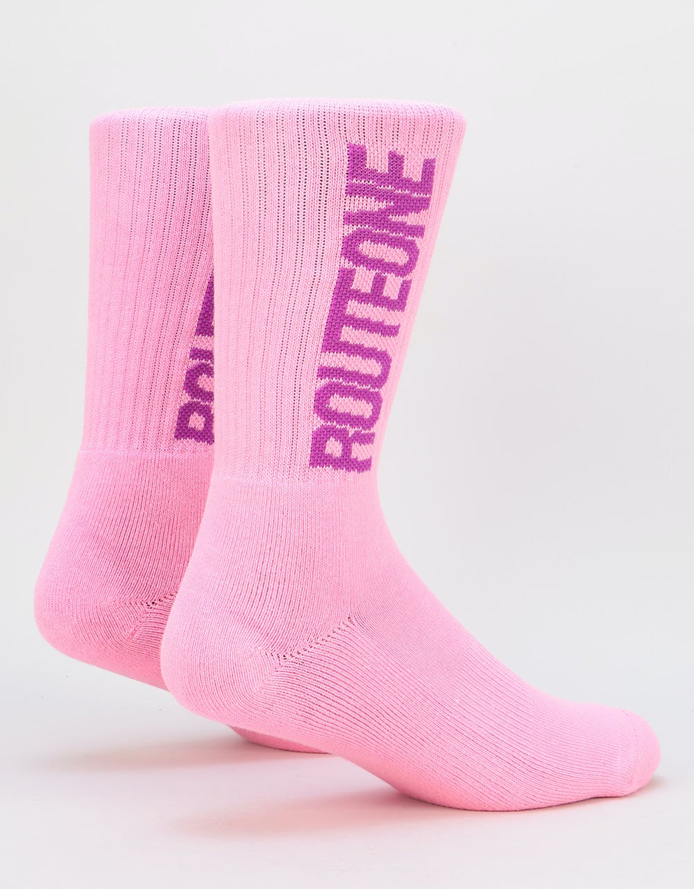 Route One Sport Logo Socks - Light Pink/Purple