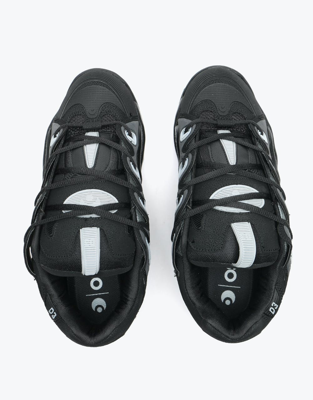 Osiris D3 2001 Skate Shoes - Black/Light Grey/Fade