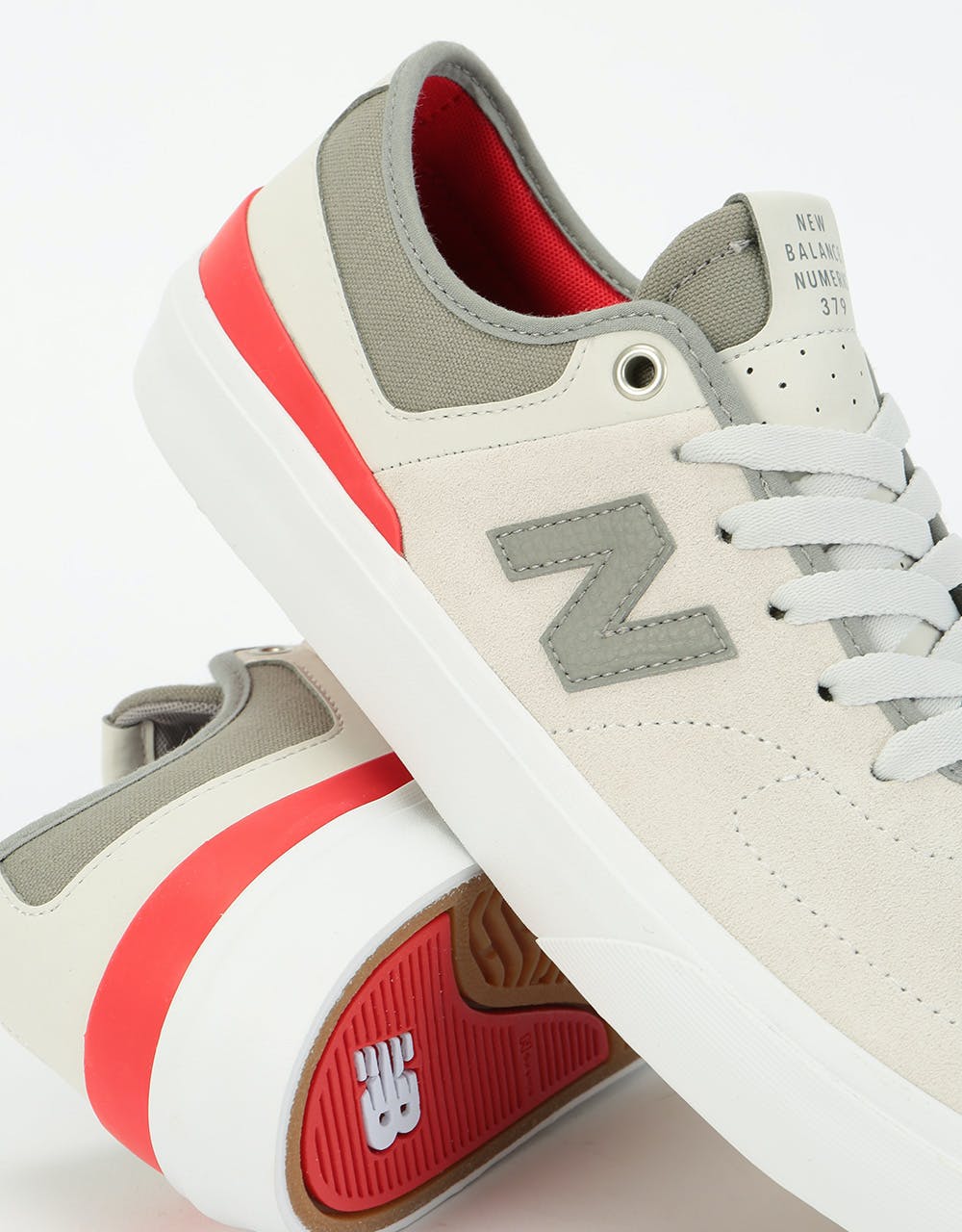 New Balance Numeric 379 Skate Shoes - Grey/Red