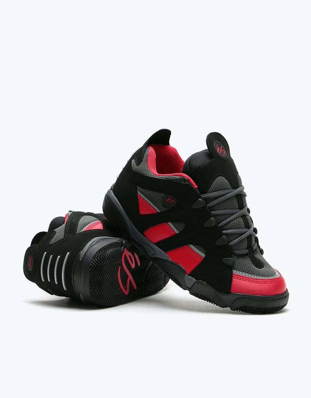 éS Scheme Skate Shoes - Black/Red