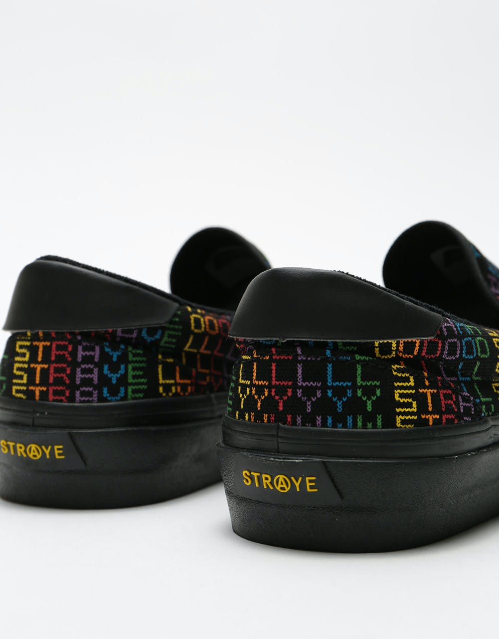 Straye Ventura Slip-On Skate Shoes - Knit Rainbow