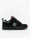 DC Lynx OG Skate Shoes - Black/Dark Grey/Athletic Red