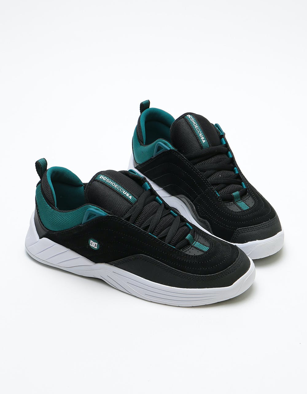 DC Williams Slim S Skate Shoes - Black/Green
