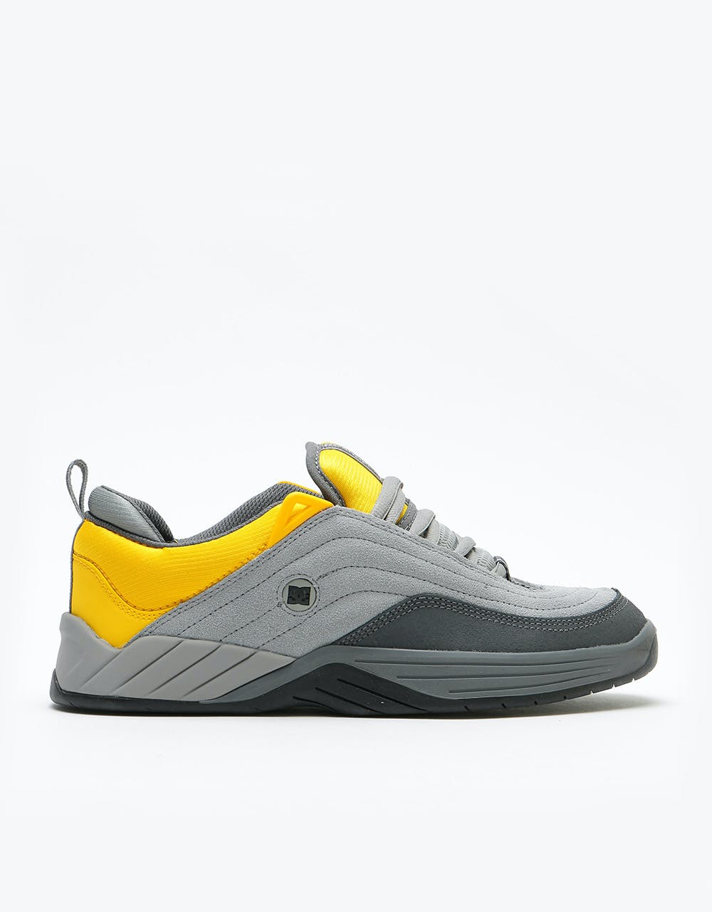 DC Williams Slim Skate Shoes - Grey/Yellow