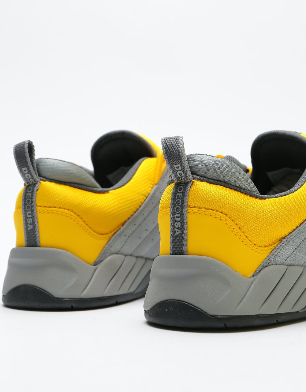 DC Williams Slim Skate Shoes - Grey/Yellow