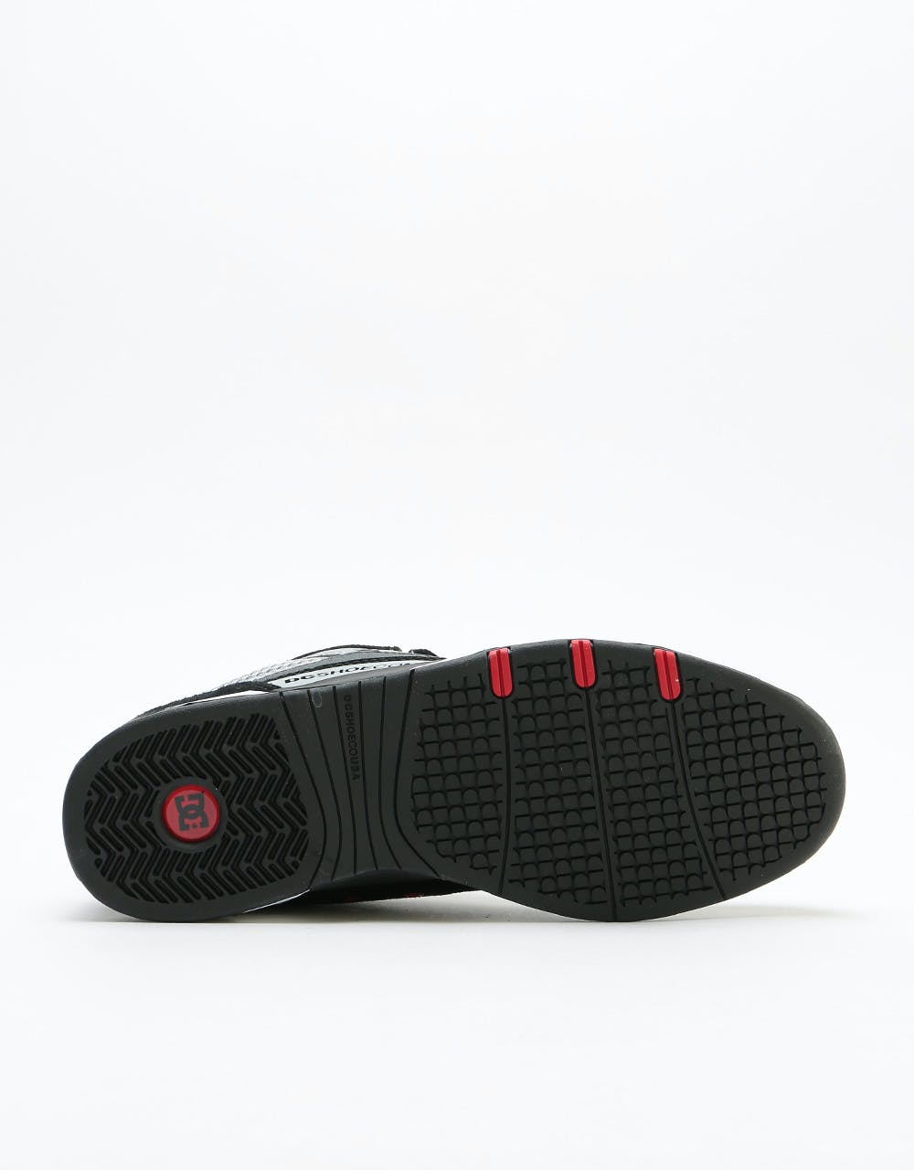 DC Legacy 98 Slim Skate Shoes - Black/Grey/Red