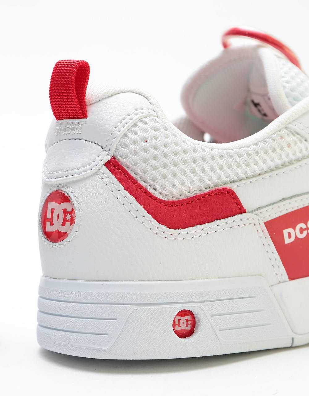 DC Legacy 98 Slim Skate Shoes - White/Red