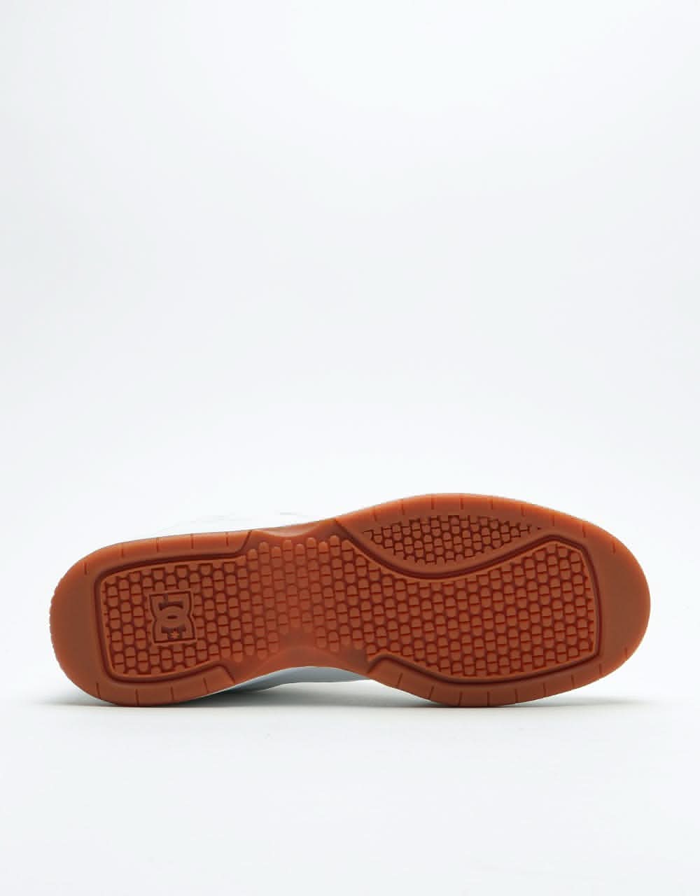DC Penza Skate Shoes - White/White/Gum