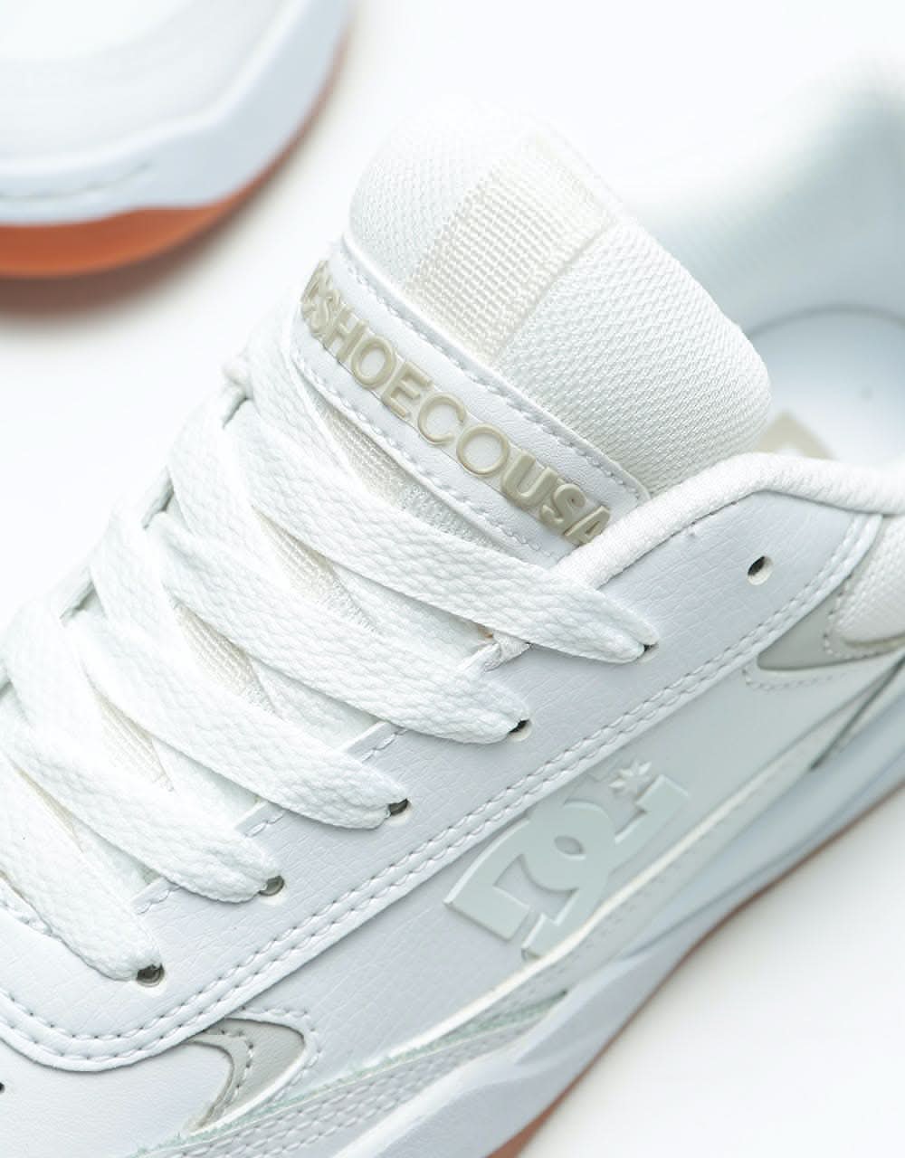 DC Penza Skate Shoes - White/White/Gum