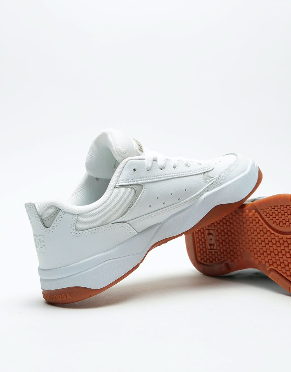 DC Penza Skate Shoes - White/White/Gum