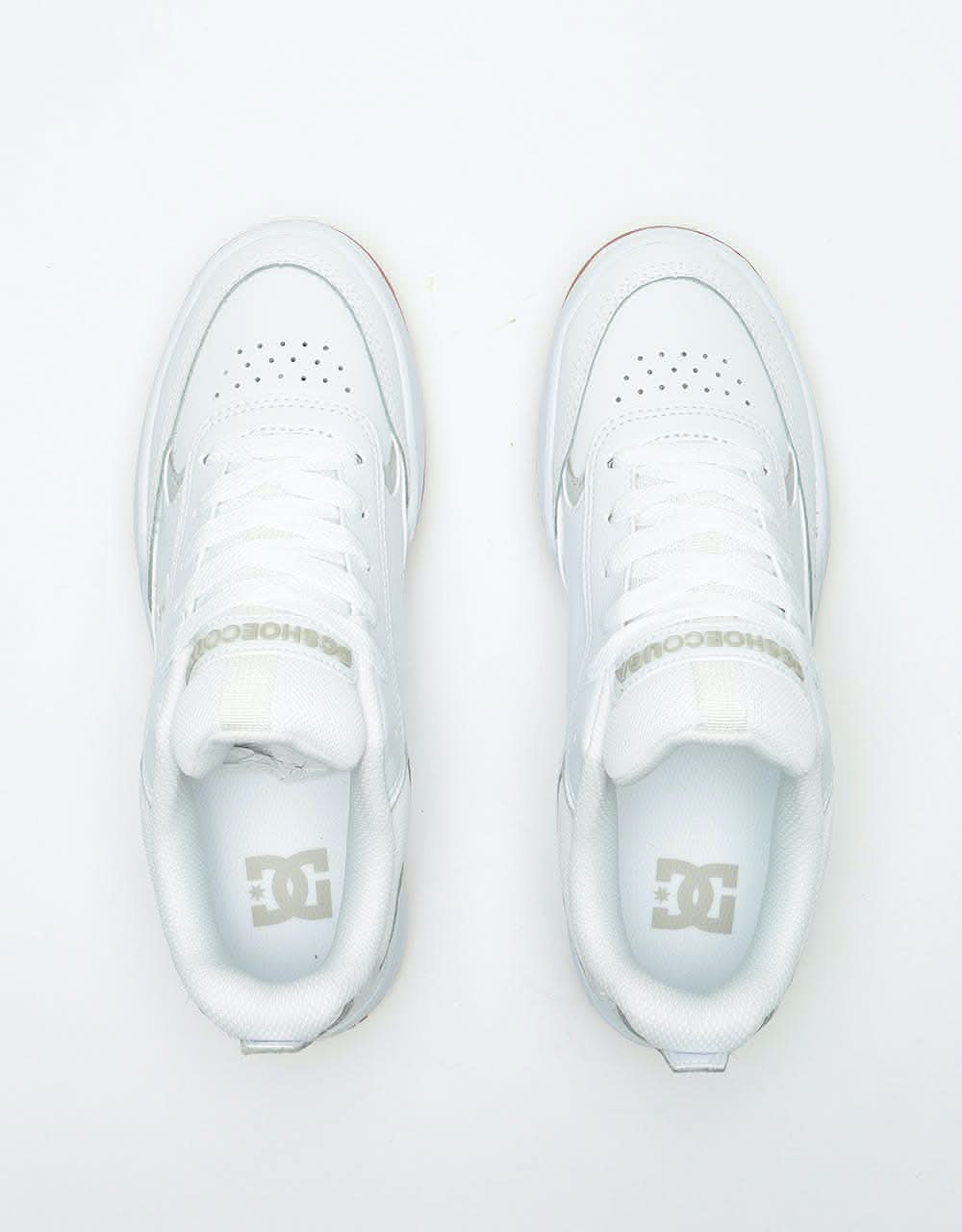 DC Penza Skate Shoes - White/White/Gum
