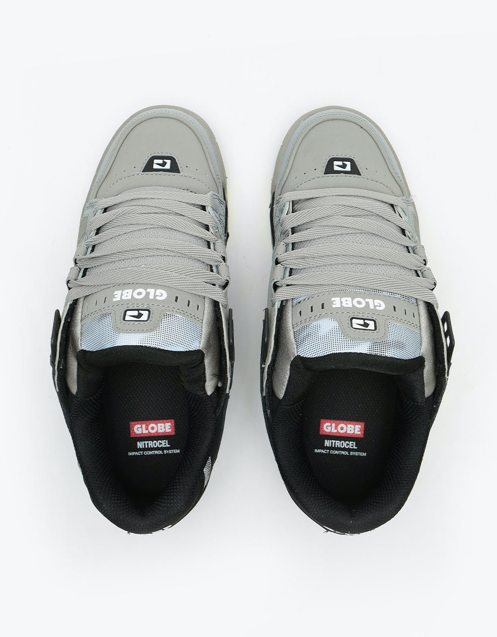Globe Sabre Skate Shoes - Grey/Black Split